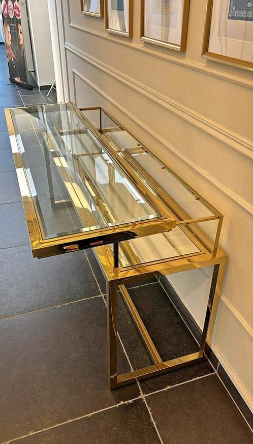 EICHHOLTZ vitrine sidetable Harvey, Huis en Inrichting, Tafels | Sidetables, Zo goed als nieuw, 25 tot 50 cm, 150 tot 200 cm, Rechthoekig