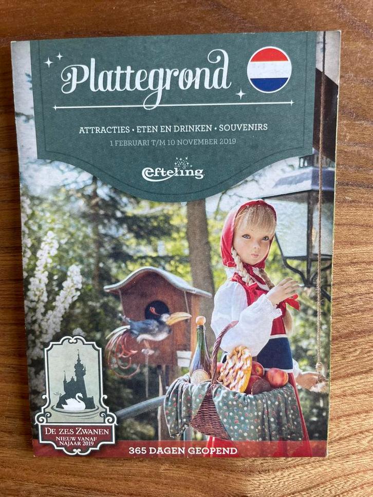 Efteling Plattegrond 2019, Verzamelen, Efteling, Zo goed als nieuw, Overige typen, Ophalen of Verzenden