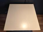 Witte Tafel - Eenvoudig en Stijlvol, Vierkant, Ophalen of Verzenden, Zo goed als nieuw, 100 tot 150 cm