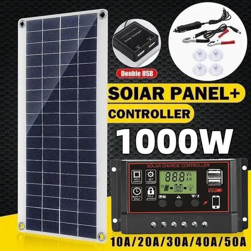 Zonnepaneel KIT 100A Oplaad Controller 12v 24v max 3600W, Caravans en Kamperen, Camper-accessoires, Nieuw, Ophalen of Verzenden