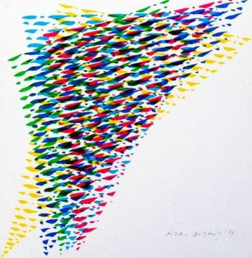Piero Dorazio - Untitled 1979 - Litho Handgesign. beschikbaar voor biedingen