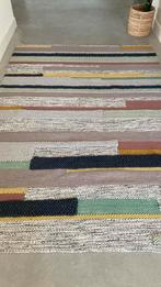 Modern Tapijt - Beige, Grijs, Zwart, Groen 160x240, Ophalen, 100 tot 150 cm, Beige, Zo goed als nieuw