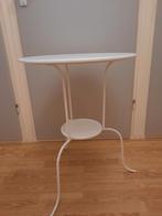 Wit ikea tafeltje, Huis en Inrichting, Ophalen, Minder dan 55 cm, Rond, Zo goed als nieuw