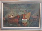Bas van der Smit - Haven Rotterdam 1956, Antiek en Kunst, Ophalen of Verzenden