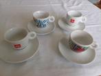 Illy art collection 2 espresso kopjes + 2 "gewone" kopjes, Ophalen of Verzenden, Zo goed als nieuw, Overige stijlen, Kop(pen) en/of Schotel(s)
