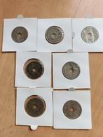7 oude Munten Frankrijk 25 centimes 1918-1937, Ophalen of Verzenden, Frankrijk