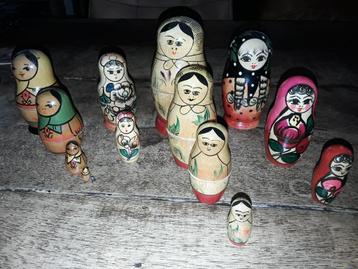 Diverse oude matroesjka baboesjka sets v.a. 3 euro beschikbaar voor biedingen