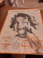 originele script Bright eyes Shirley Temple, Boeken, Ophalen of Verzenden, Muziek, Film of Tv