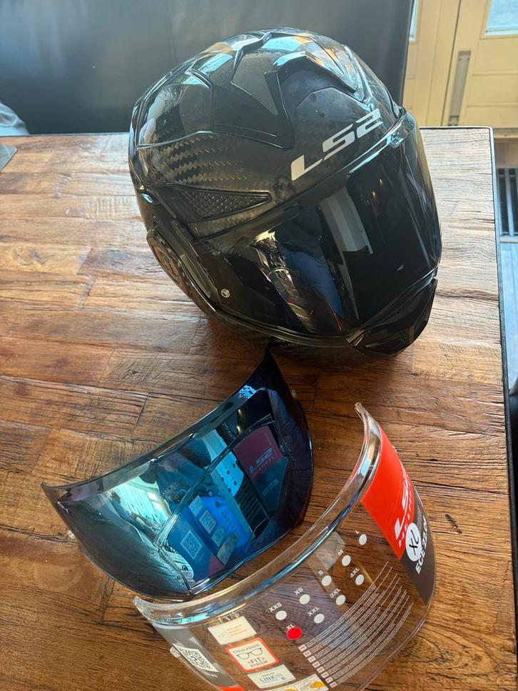 LS2 Advantage X Carbon Helm XL + Cardo Packtalk bold ZGAN, Motoren, Kleding | Motorhelmen, Heren, Systeemhelm, XL, Overige merken