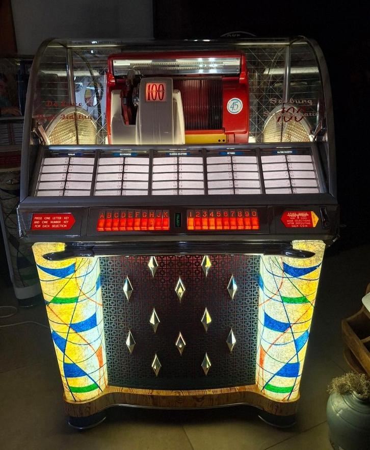 Jukebox seeburg 100 w., Verzamelen, Automaten | Jukeboxen, Gebruikt, Seeburg, 1950 tot 1960, Ophalen