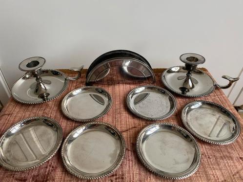 Verzilverde Gebruiksvoorwerpen Set, Antiek en Kunst, Antiek | Schalen, Ophalen of Verzenden