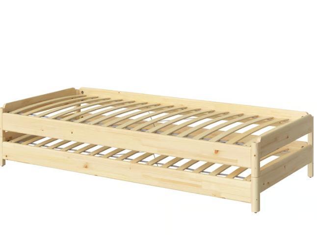 IKEA UTÅKER - Stapelbaar bed - 2 stuks, Huis en Inrichting, Slaapkamer | Bedden, Zo goed als nieuw, Tweepersoons, 160 cm, 200 cm