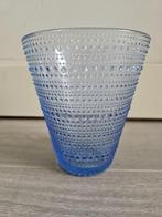 Iittala vase, Minder dan 50 cm, Glas, Blauw, Zo goed als nieuw