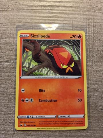 Sizzlipede 037/202 Sword and Shield - Pokémon Kaart