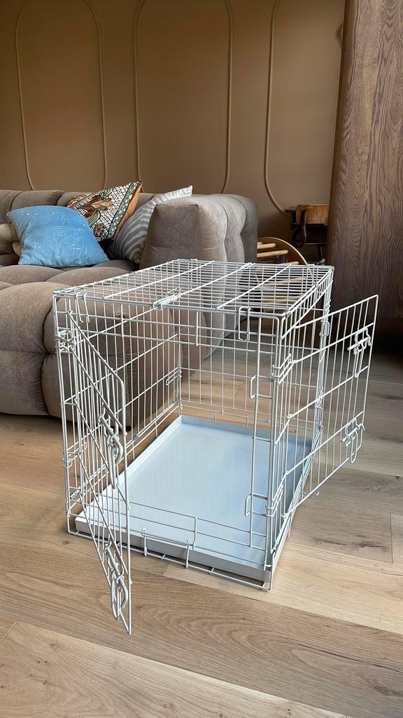 Beeztees puppy bench grijs, Dieren en Toebehoren, Hondenbenches, Zo goed als nieuw, Ophalen of Verzenden