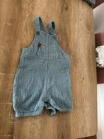 Vertbaudet overall tuinbroek kort maat 74 blauwgrijs, Kinderen en Baby's, Babykleding | Maat 74, Ophalen of Verzenden, Zo goed als nieuw
