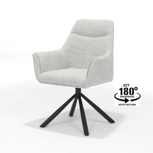 Armstoel Boston stof oasis naturel | Webshop, Huis en Inrichting, Stoelen, Nieuw, Metaal, Stof, Overige kleuren, Ophalen of Verzenden
