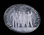 Litouwen Communistische Partij 50 jaar 1968 Brons Verzilver, Antiek en Kunst, Curiosa en Brocante, Ophalen of Verzenden