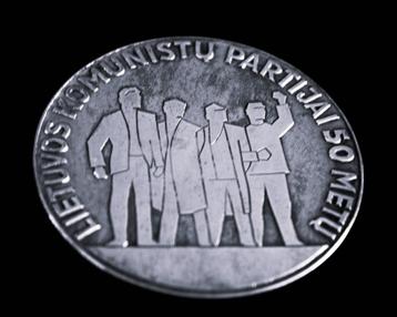 Litouwen Communistische Partij 50 jaar 1968 Brons Verzilver beschikbaar voor biedingen