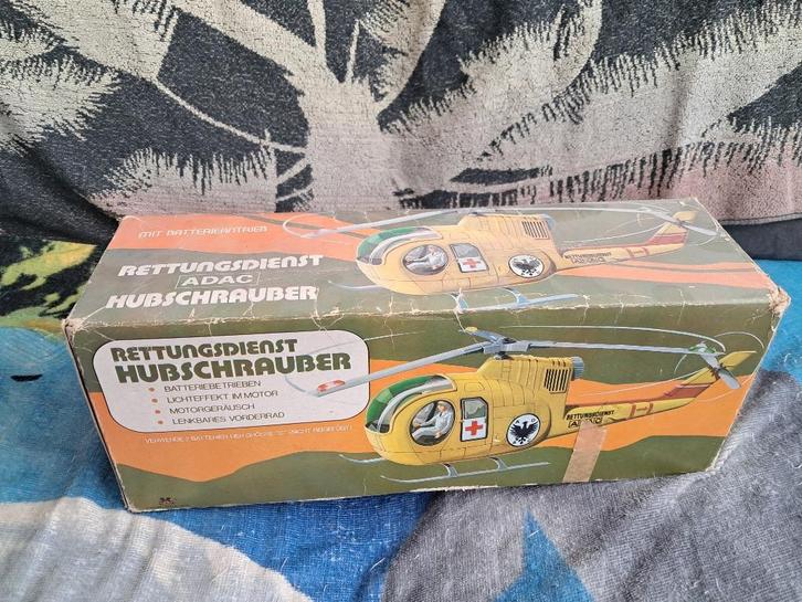 Vintage Helicopter - Rettungsdienst Hubschrauber, Verzamelen, Speelgoed, Gebruikt, Ophalen of Verzenden
