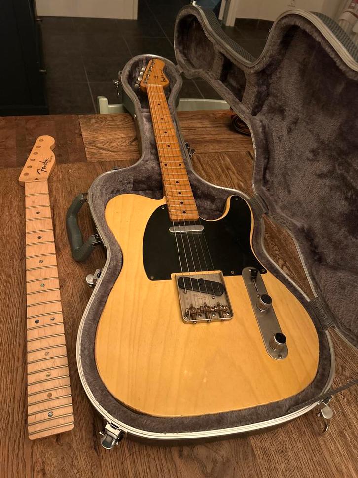 Haar Trad T - met extra Fender American hals, Muziek en Instrumenten, Snaarinstrumenten | Gitaren | Elektrisch, Gebruikt, Solid body