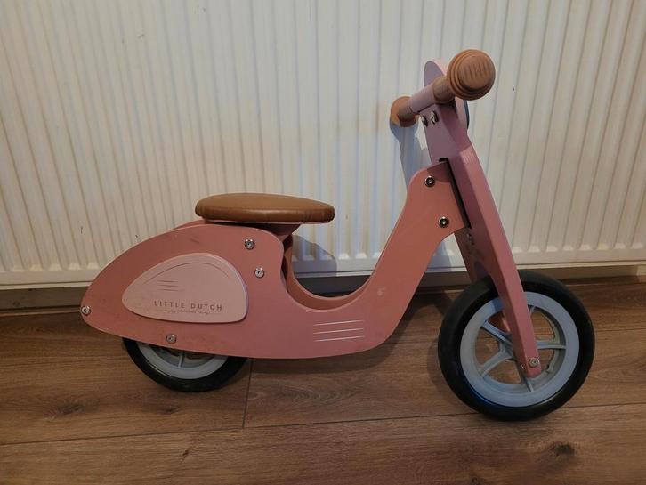 Little Dutch houten loopfiets, Kinderen en Baby's, Speelgoed | Buiten | Voertuigen en Loopfietsen, Zo goed als nieuw, Loopfiets