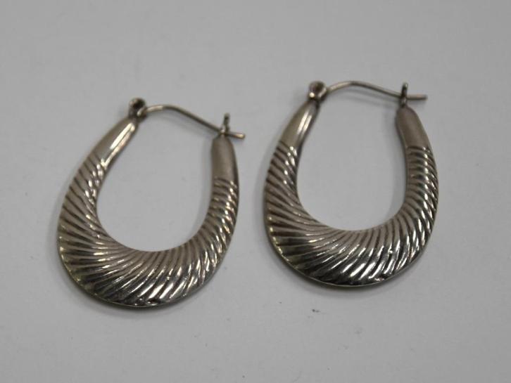 Vintage 925 zilveren oorbellen/oorhangers, Sieraden, Tassen en Uiterlijk, Oorbellen, Zo goed als nieuw, Zilver, Zilver, Ophalen of Verzenden