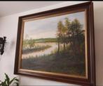 Schilderij moerputten 120b 1m op linnen ., Antiek en Kunst, Kunst | Schilderijen | Klassiek, Ophalen