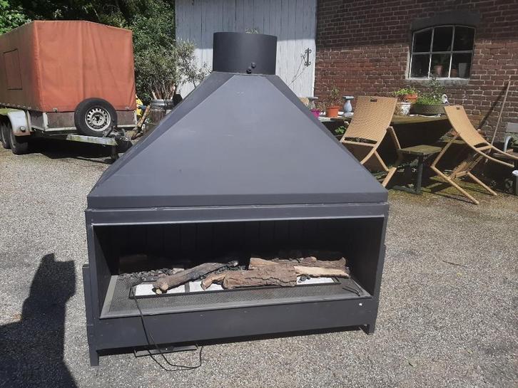 Kachel 120x140cm, Huis en Inrichting, Kachels, Gebruikt, Vrijstaand, Houtkachel, Gas, Ophalen