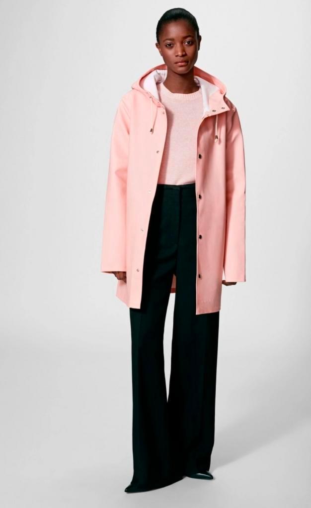 Stutterheim Stockholm regenjas roze XS, nieuwstaat, Kleding | Dames, Jassen | Winter, Zo goed als nieuw, Maat 34 (XS) of kleiner