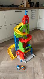 Fisher price Little people racetoren, Kinderen en Baby's, Speelgoed | Racebanen, Ophalen, Zo goed als nieuw, Overige merken