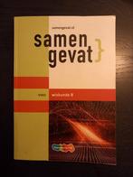 Samengevat VWO Wiskunde B, 1e druk 4e oplage 2021, Boeken, VWO, Ophalen of Verzenden, Zo goed als nieuw, Wiskunde B