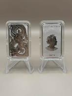 Zilver muntbaar, Perth Mint - Rectangle Dragon 2021, Ophalen of Verzenden, Zilver