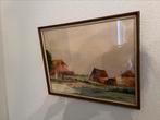 Oud olieverf schilderij, ingelijst. Uit erfenis., Antiek en Kunst, Kunst | Schilderijen | Klassiek, Ophalen of Verzenden