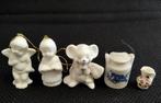 Vintage porseleinen miniaturen - letterbak beeldjes 5 stuks, Verzamelen, Beelden en Beeldjes, Verzenden, Zo goed als nieuw, Fantasy