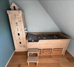 Kajuitbed / kinderbed bed 150x70 met vuurtorenkast 170x65, Ophalen, Gebruikt, 140 tot 160 cm, 70 tot 85 cm