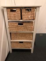 Houten Kast - Wit te spuiten, Gebruikt, Met lade(s), 25 tot 50 cm, Overige houtsoorten