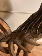 Metalen Haan Beeld, Tuin en Terras, Tuinbeelden, Ophalen, Gebruikt, Metaal, Dierenbeeld