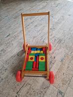 Retro Blokkenwagen - Leren Lopen, Ophalen of Verzenden