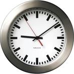 Wandklok - Karlsson - 20cm - Chrome - Digitaal, Ophalen of Verzenden, Zo goed als nieuw, Digitaal, Wandklok