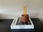 Vintage Handgesneden Potloodhouder Boomstam Arts & Crafts, Ophalen of Verzenden, Gebruikt