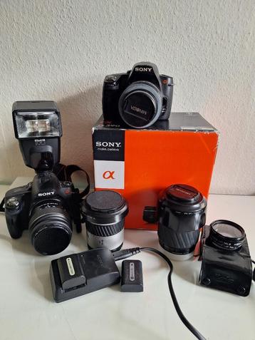 Sony A 390 spiegelreflex complete set beschikbaar voor biedingen
