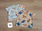 T-shirt hema maat 74, Kinderen en Baby's, Tweelingen en Meerlingen, Ophalen of Verzenden, Gebruikt, Kleding