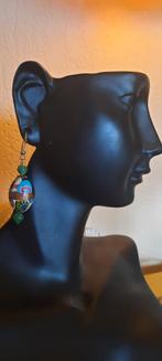 Antieke  millefiori oorbellen, Venetiaans glas en jade., Sieraden, Tassen en Uiterlijk, Antieke sieraden, Ophalen of Verzenden