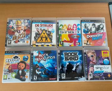 Muziek games PlayStation 3 8x beschikbaar voor biedingen