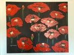 Schilderij klaproos, Huis en Inrichting, Woonaccessoires | Schilderijen, Tekeningen en Foto's, Ophalen, Schilderij