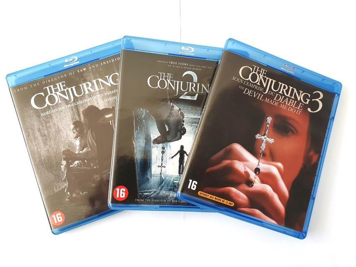 The Conjuring Trilogy (3 disc), Cd's en Dvd's, Blu-ray, Zo goed als nieuw, Horror, Ophalen of Verzenden