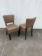 30 stuks horeca restaurant stoelen Lisa Taupe nette staat, Huis en Inrichting, Stoelen, Ophalen, Gebruikt, Bruin, Hout