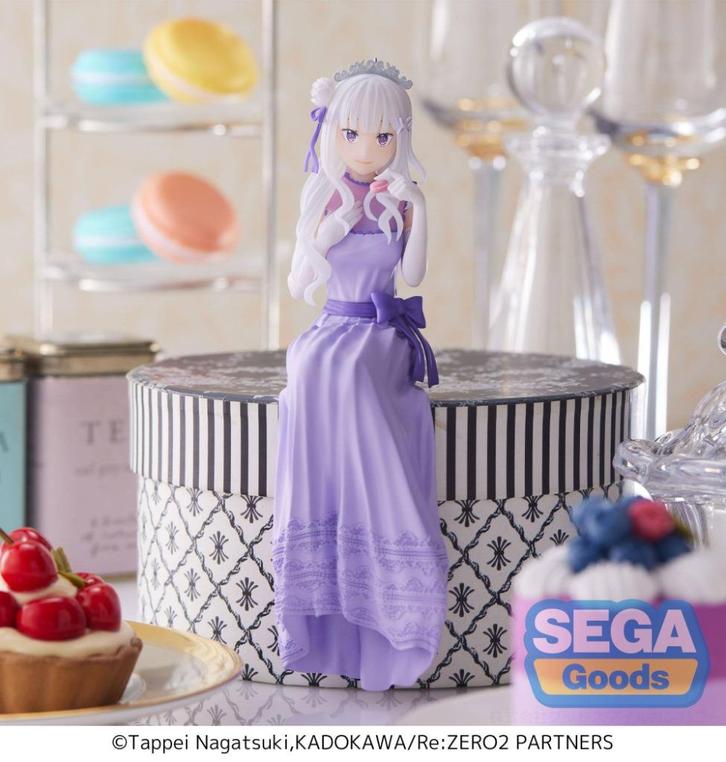 Re:Zero PM Perching PVC Statue Emilia 14 cm, Verzamelen, Poppetjes en Figuurtjes, Nieuw, Verzenden