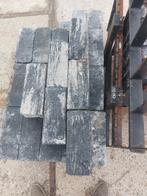 56 stuks splitrock stappelblokken bont antraciet., Tuin en Terras, Ophalen, Zo goed als nieuw, Minder dan 100 cm, Minder dan 25 cm